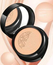 Base de maquillaje con aplicador en forma de hongo, Base de maquilaje en tonos naturales, control grasa, larga duración, hidratante, fácil de usar, cobrtura total... - 105 Natural - Ver 3