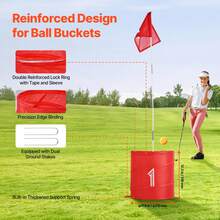 Backyard Golf Game, 3 Hole Golf Course, Golf Bucket Game Practice Games, Golf Chipping Game For Family, Adults And Kids, Portable Outdoor Yard Golf Game For Lawn, Yard, Camping, Park, Beach - 3 Hole - View 4