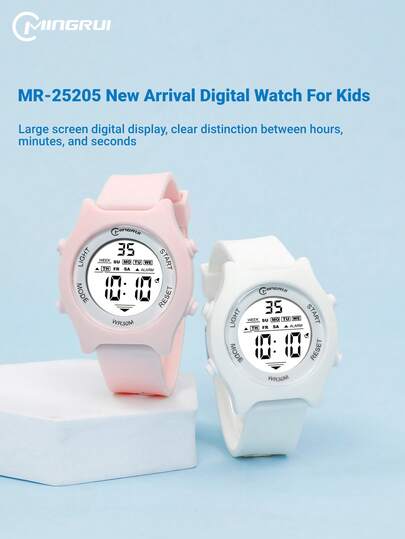 MINGRUI 新款时尚儿童手表，3ATM防水，夜光闹钟，计时，多功能手表，学校用品，儿童礼物