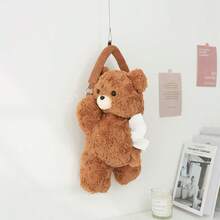 1 hộp đựng khăn giấy hình gấu bông dễ thương, giá treo khăn giấy sáng tạo đa chức năng di động cho ô tô, nhà, phòng ngủ, hộp đựng khăn giấy hoạt hình để bàn - nhiều màu - Xem 12