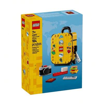  LEGO Yellow Suitcase 40817 Building Blocks Set, Great Gift For Children