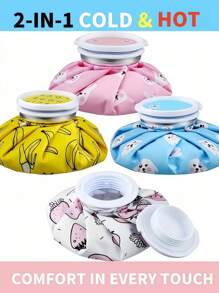 1pc Reusable Ice Pack Cold And Hot Use,Cute Pattern Hot Water Bag , Cold PacksTired Eyes,Easy To Carry ,Small&Easy To Store