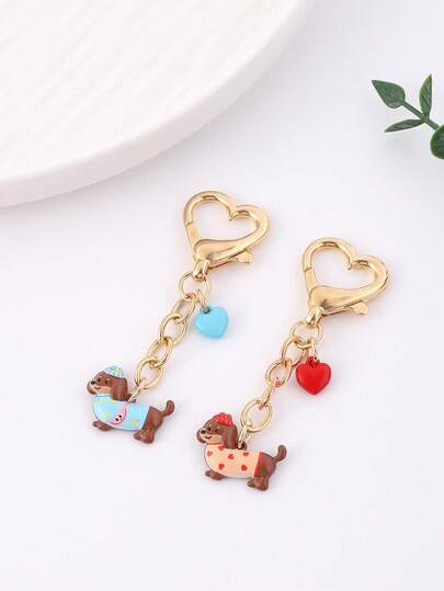 1pc Dachshund Keychain Cartoon Puppy Keychains Pendant Backpack Charm Lovely Bag Hanging Decoration Kid Gifts Car Accessories Bag Charm Backpack For School Cute Goth Y2k Bag Accessories Lanyards With Id Holder Car Accessories Bag Charms Christmas Car Accessories Teacher Friend Sister Gift Ideas