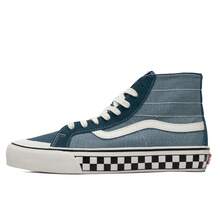 Vans 2026 Spring SK8-HI 138 Checkerboard High-Top Casual Sneakers, Unisex Skateboarding Canvas Shoes VN0A3MV1XGK - Blue - View 10