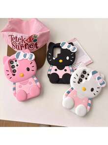 Sanrio 1个三丽鸥Hello Kitty手机壳，兼容三星Galaxy S22/S23/S24/S25/S22U/S23U/S24U/S25U/S24PLUS/S25PLUS/A14/A15/A16/A24/A25/A26/A34/A35/A36/A54/A55/A6/56粉色系列，柔软手机保护壳，兼容 16/15/14/13/12/11 - 款式3 - 查看 1