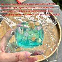 1/2/4 件海洋贝壳海螺揉捏方球夏季减压海洋揉捏球缓解焦虑玩具，适合学生和办公室工作人员，生日和毕业典礼的完美礼物 PVC 玩具，缓解焦虑和放松的坐立不安玩具，适合成人的完美办公桌配件