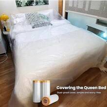 Disposable Dustproof Plastic Film For Decoration And Furniture Protection Film - Clear - View 5