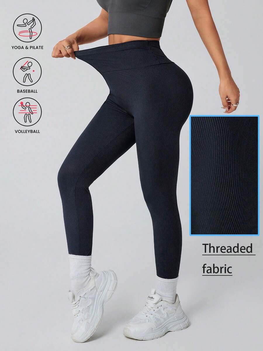 1pc Women's New Tennis Wear Breathable Skinny Pants, Outdoor Yoga Leggings, High Stretch Compression Tights For Golf, Running, Cycling