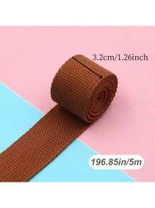 1 pieza 5M*32MM/5M*25MM Cinta de poliéster de colores, cinta portátil, cinta para mochilas, accesorios para confección de bolsas, tela DIY de decoración navideña, cinta de poliéster DIY, cinta de correa de mochila