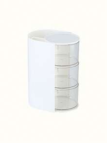 2/3层化妆品收纳盒，抽屉式桌面化妆品收纳盒，迷你简约首饰盒，首饰盒，饰品盒，多层学生文具架，文具盒，儿童首饰盒，玩具盒，展示盒，展示架，防尘防水，易于整理，适用于办公桌、宿舍、卧室、书桌，可收纳铅笔和小物件，适合校园生活和珠宝爱好者。 - 旋轉盒 - 查看 12