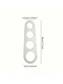 1 件不锈钢意大利面食分量测量工具，厨房烹饪意大利面/面条数量控制测量装置，4 孔意大利面测量器