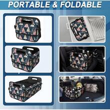 New  Trunk Organzier And Storage With 6 Big Pocket,Car Accessories For Women/Men 50L Waterproof Polyester For Car/SUV/Minivan/Truck(Medium, Triangle) - 三角形 - 查看 4