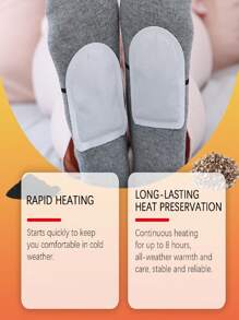 JAYSUING 2/10/20pcs Self-Heating Foot Warmers, Compact & Portable Foot Pads For Rapid Heating, Foot Warmer, Winter Foot Bottom Self-Heating Patch, Warm & Portable One-Time Heating & Cold Protection Pad, Heater, Heating Mat, Foot Warmer, Heat Protection
