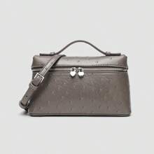 Bolsa de almuerzo de moda LP19, nueva bolsa de mano de modelo primavera/verano 2025 para mujer, bolso de hombro estilo tote y bandolera pequeño