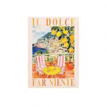 1 Stück - 3 Stücke/Set Leinwandkunst Italienische Stadt Amalfi Küste, Reiselandschaft Poster Wandbild Kunstdruck für Wohnzimmer Schlafzimmer Heim Dekoration