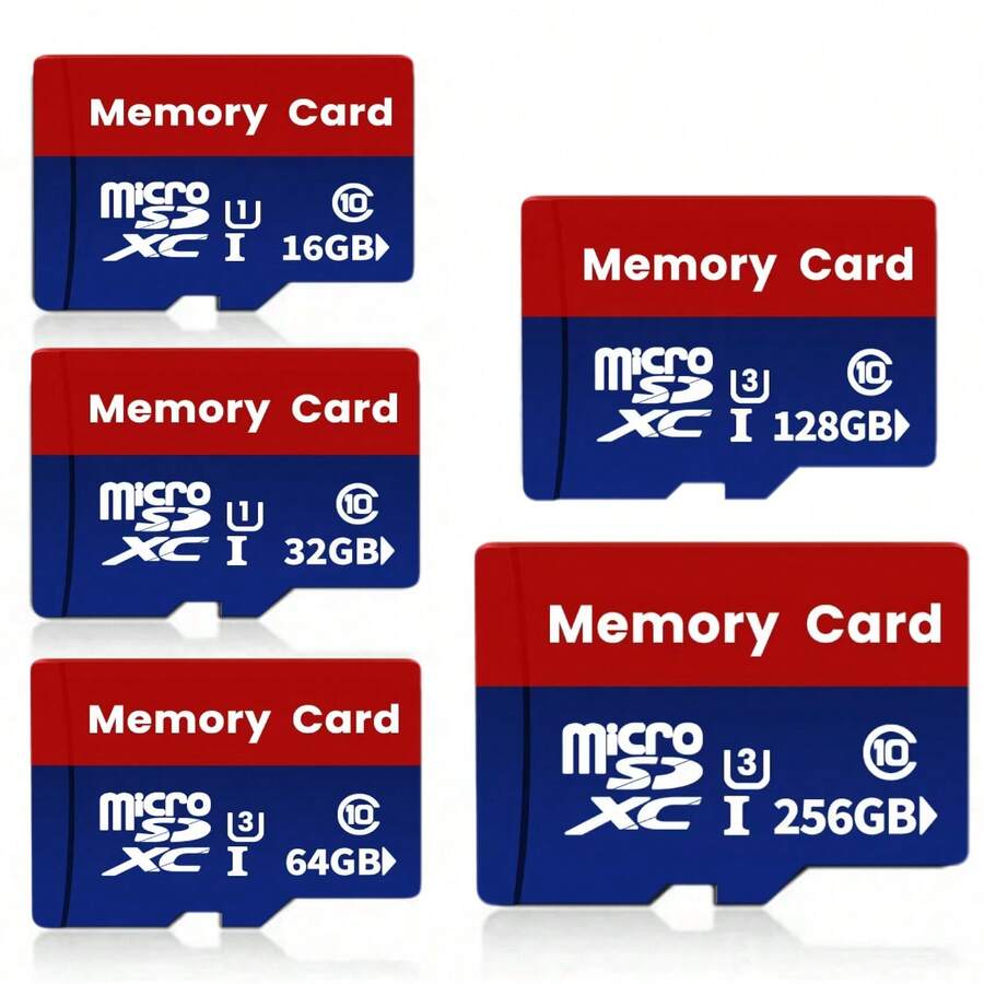 1PC High-Speed Memory Card, 32GB/64GB/128GB/256GB For Smartphones, Tablets, Cameras,Car Audio, Game Consoles, Etc. - Durable And Reliable Multi-Device Storage SD Card, Fast Data Transmission,High-Speed Labeling Design, Multi-Functional Compatibility, Ruggedized Construction, CCTV Camera Storage
