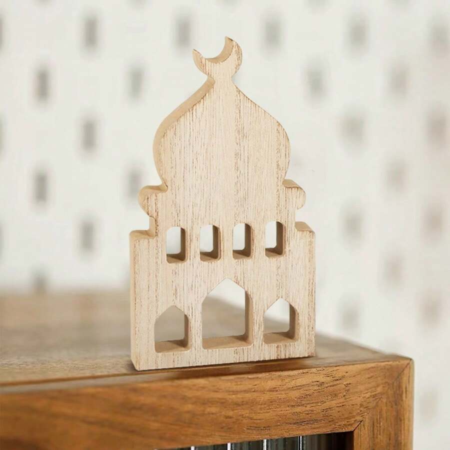 1 pièce Ornement décoratif en bois de style minimaliste du Moyen-Orient, décoration d'intérieur chaleureuse - étagère, vitrine, décoration pour maison d'hôtes/hôtel - Multicolore - Voir 1