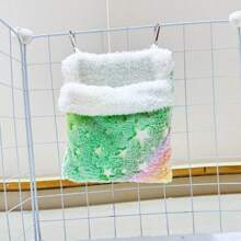 Single Selling, Soft And Comfortable, Breathable And Sturdy, Metal Hook Hanging Design, Exquisite Workmanship, Healing Color, Elegant Pet Sleeping Bag And Hanging Nest, Suitable For Use In Pet Cages, Suitable For Small Pets Such As Golden Bears, Hamsters, Chipmunks, Sugar Gliders, Flying Squirrels, And Small Bird Pets