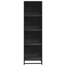 Bücherregal Schwarz 40x35x139 cm Holzwerkstoff - Schwarz - Übersicht 3