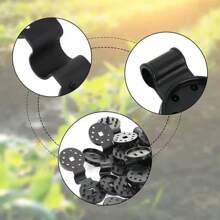 50/100pcs Sun Shade Clips, Garden Clips For Greenhouse Shade Net, Sunshade Net, Anti-Insect Net, Greenhouse Film Clips, Round Black Net Clips, Universal Shade Net Clips, Heat Insulation Net Clips