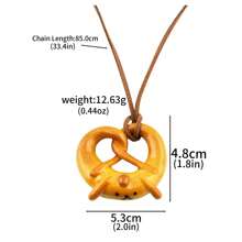 rongji jewelry Handgemachter Schlüsselanhänger, Autospiegel-Ornament in Brezelform, kreatives, personalisiertes Auto-Accessoire als Geschenk