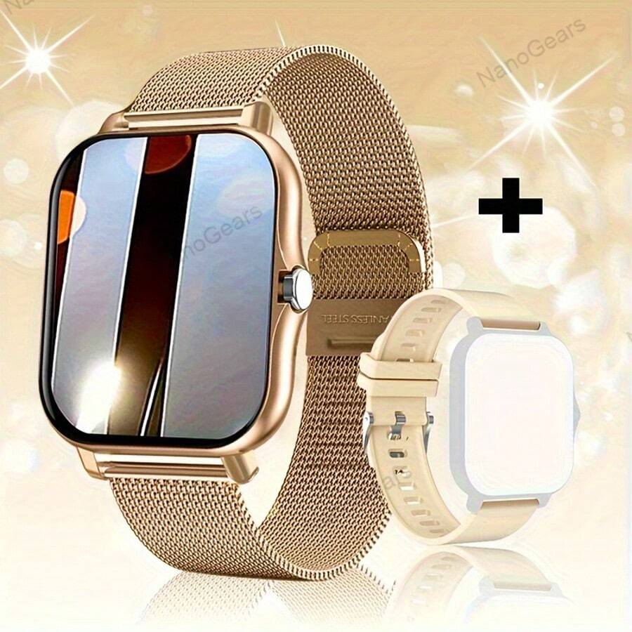 Smart Watch, Multi-Sport Mode, Call Reminder/Rejection, Message Reminder View, Voice Assistant, Multiple Application Reminders, 1.83-Inch HD Full Touch Screen, Custom Dial Wallpaper, Suitable For Android/IOS Mobile Phones, Gifts For Boyfriends And Girlfriends, Birthday Gifts, Holiday Gifts