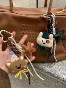 Pingentes para bolsas femininas, pingentes de ursinho fofos, pingentes para bolsas escolares, chaveiros para carro, presentes de ano novo, presentes de Natal para ela, cabides para bolsas, presentes de Páscoa, presentes de volta às aulas, gótico