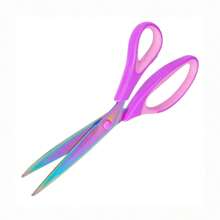 Household Tailor Scissors, Sewing Shears, Multi-Functional Handcraft Scissors, Office Scissors, Stainless Steel Titanium Plated Colorful Scissors, Hardened Sharp Blades, Ergonomic Design