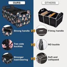 New  Trunk Organzier And Storage With 6 Big Pocket,Car Accessories For Women/Men 50L Waterproof Polyester For Car/SUV/Minivan/Truck(Medium, Triangle) - 三角形 - 查看 2
