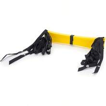 Escalera de agilidad ProSource Fit Speed de 8, 12 y 20 peldaños para entrenamiento de velocidad y ejercicios de agilidad deportiva con bolsa de transporte gratuita - Amarillo - 8 peldaños - Ver 10