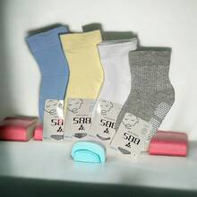 Calceta Lisa Antiderrapante Para Niño algodón cómoda divertida Halloween accesorios fiesta niños diversión disfraz escolar colores - Multicolor - Ver 2