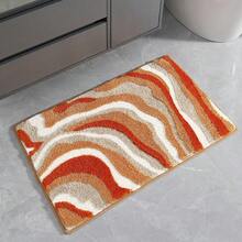 Summer Style Bathroom Rugs,Soft And Absorbent Bath Mats Non-Slip Backing Shower Rug,Machine Washable, Bathroom, Kitchen And Entryway Home Decor,Sea Beach Starfish Shell Bath Floor Mat,22"X34" - Orange - View 9