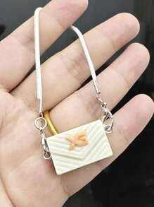 1 Stück/10-20cm Puppen Umhängetasche, Mini Puppenhandtasche, geeignet für Umhängedekoration, exquisit vintage klassische Tasche, Rucksack Accessoire, Puppenhaus Mini Taschenhänger!