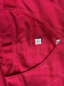 Atonmore Men's 34 Red Baseball Jersey Casual Sports Shirt Button Embroidered Training Match Sports Shirt