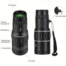 10X42HD Monocular Telescope,Manual Focus,Bak4 Prism,FMC Len,Portable Long-Range Mini Telescope,For Camping,Hiking, Bird Watching