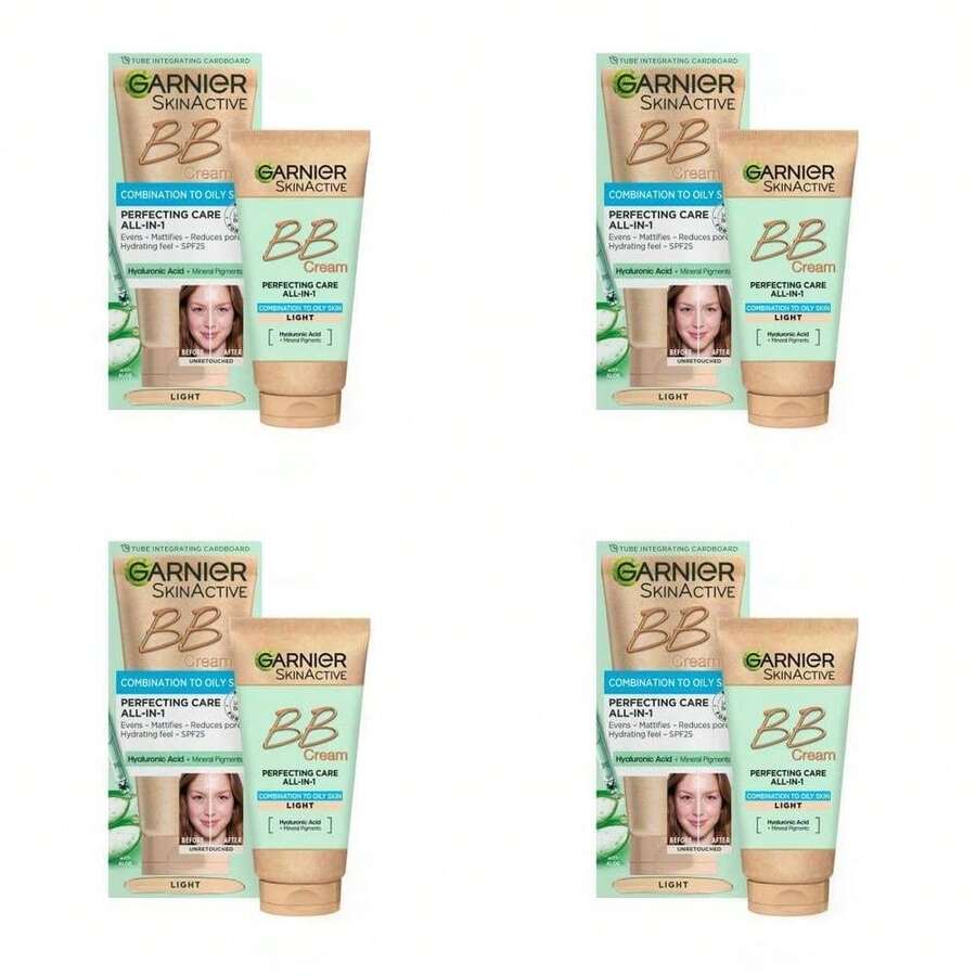 Crema BB Ligera Todo-en-1 de Ácido Hialurónico y Aloe para Piel Mixta a Grasa, 50ml - Luz - Ver 1