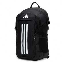 Adidas 男包女包休閒包雙肩包 TR POWE 學生書包日常戶外健身包旅遊包 IP9878 - 黑色/白 - 查看 1