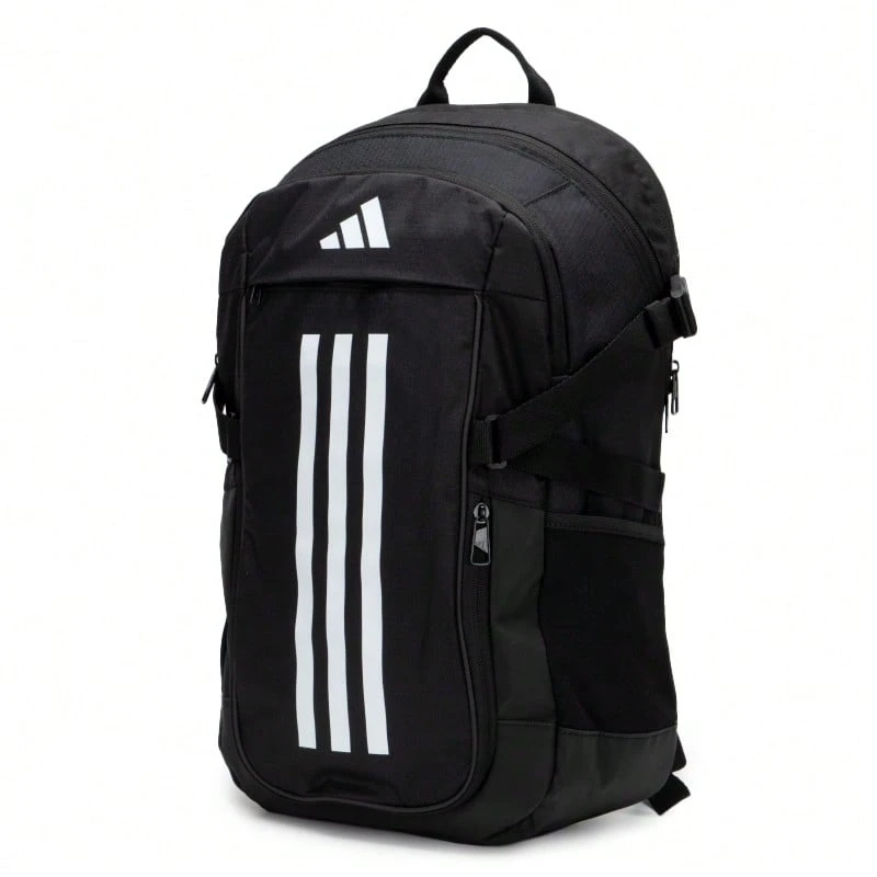 Adidas 男包女包休閒包雙肩包 TR POWE 學生書包日常戶外健身包旅遊包 IP9878 - 黑色/白 - 查看 1