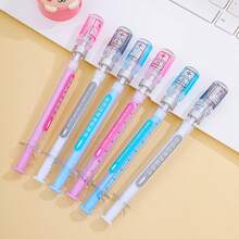 1/3 Pcs: English Version Of Creative Syringe Vaccine Label Signature Pen, Injection Water Syringe, Pen Of The Same Shape, Pressure-Reducing Syringe, Ballpoint Pen.Student School Supplies School Supplies,Back To School - Random Color - View 3