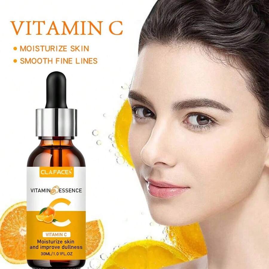 Vitamin C Facial Essence Contains Hyaluronic Acid Dark Spot Remover Moisturizing Repair Anti-Aging Essence Facial Skin Care 30ml - 30ml - View 1