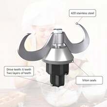 适用于 Thermomix Tm31 TM5/6 的面团刀，适用于 Thermomix Tm31 的刀具替换部件，不锈钢搅拌刀，适用于 Thermomix TM31 TM5/6 的替换配件，适用于 Thermomix 配件快速清洁