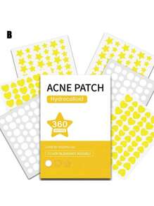 360 Peças Conjunto Colorido de Adesivos para Cobrir Acne, Suaves e Não Irritantes