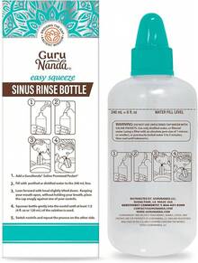 GuruNanda Sinus Rinse Bottle 240ml - Easy Squeeze  Irrigator For Daily  Cleansing - 鼻腔沖洗瓶 - 查看 9