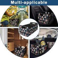 New  Trunk Organzier And Storage With 6 Big Pocket,Car Accessories For Women/Men 50L Waterproof Polyester For Car/SUV/Minivan/Truck(Medium, Triangle) - 三角形 - 查看 6