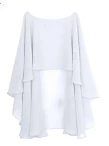 Women Ladies Soft Wedding Capes Wedding Jacket Wraps Chiffon Shrug Bridal Bolero Long Shawl And Wraps Evening Wedding Cover Up