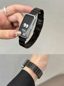 1pc Metal Magnetic Suction Replacement Band, Business Style, Compatible With Huawei Watch Band 10/9/8/7/NFC