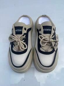 Women's Bandage Slippers, New Mesh Breathable Flat Mules, Suitable For Dresses, Comfortable For Pregnant Women, Slip-On - Black - View 6