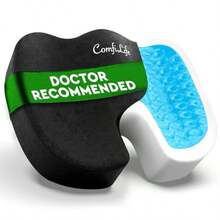 Pium Gel  Doctor Rmmended Office Chair Cushion Car Seat Cushion Chair Cushions For Back Sciatica Pain Relief Seat Cushions For Office Desk Black - 黑色 - 查看 1