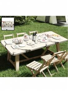 1 件春夏动物花卉图案涤纶户外野餐/餐桌布，适用于家庭、厨房、餐厅、丛林长颈鹿装饰桌布