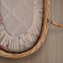 4-Pack Deer And Rose Ultra-Soft Fitted Crib Sheet, Elastic Stretchable Bassinet Mattress Cover For Infant Boys & Girls - Hươu và hoa hồng - Xem 6